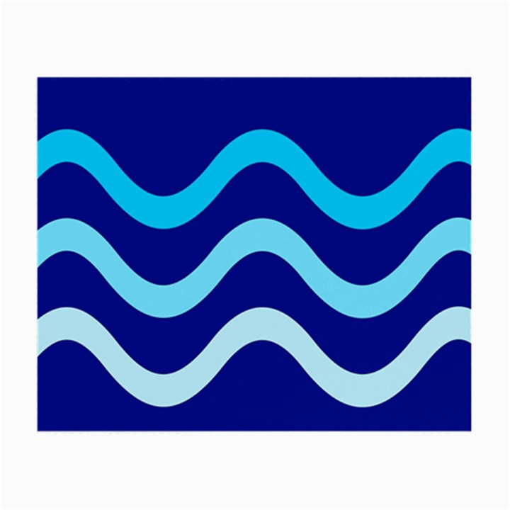 Blue waves  Small Glasses Cloth (2-Side)