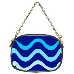 Blue Waves  Chain Purses (one Side)  by Valentinaart