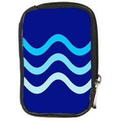 Blue Waves  Compact Camera Cases by Valentinaart