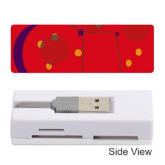 Red Abstract Sky Memory Card Reader (stick)  by Valentinaart