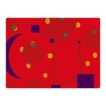 Red abstract sky Double Sided Flano Blanket (Mini)  35 x27  Blanket Front