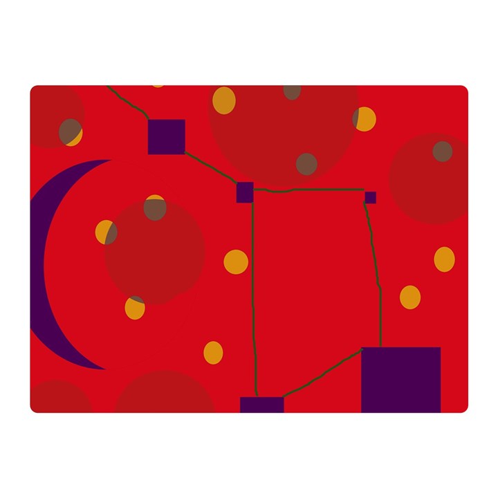 Red abstract sky Double Sided Flano Blanket (Mini) 