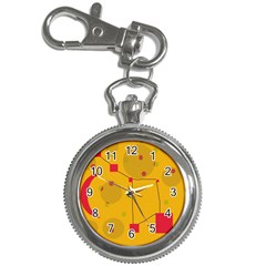 Yellow Abstract Sky Key Chain Watches by Valentinaart