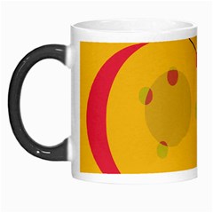 Yellow Abstract Sky Morph Mugs by Valentinaart