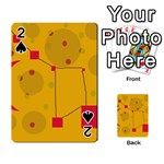 Yellow abstract sky Playing Cards 54 Designs  Front - Spade2