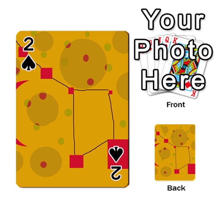 Yellow abstract sky Playing Cards 54 Designs 