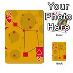 Yellow abstract sky Playing Cards 54 Designs  Front - Heart2