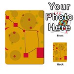 Yellow abstract sky Playing Cards 54 Designs  Back