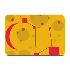 Yellow Abstract Sky Plate Mats