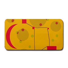 Yellow Abstract Sky Medium Bar Mats by Valentinaart