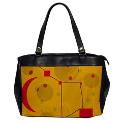 Yellow Abstract Sky Office Handbags by Valentinaart