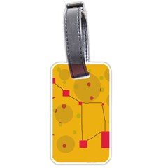 Yellow Abstract Sky Luggage Tags (one Side) 