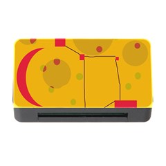 Yellow Abstract Sky Memory Card Reader With Cf