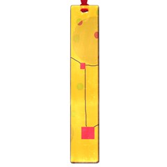 Yellow Abstract Sky Large Book Marks by Valentinaart