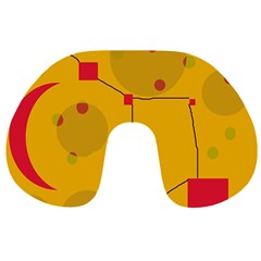 Yellow Abstract Sky Travel Neck Pillows