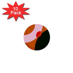 Decorative Abstraction  1  Mini Buttons (10 Pack) 