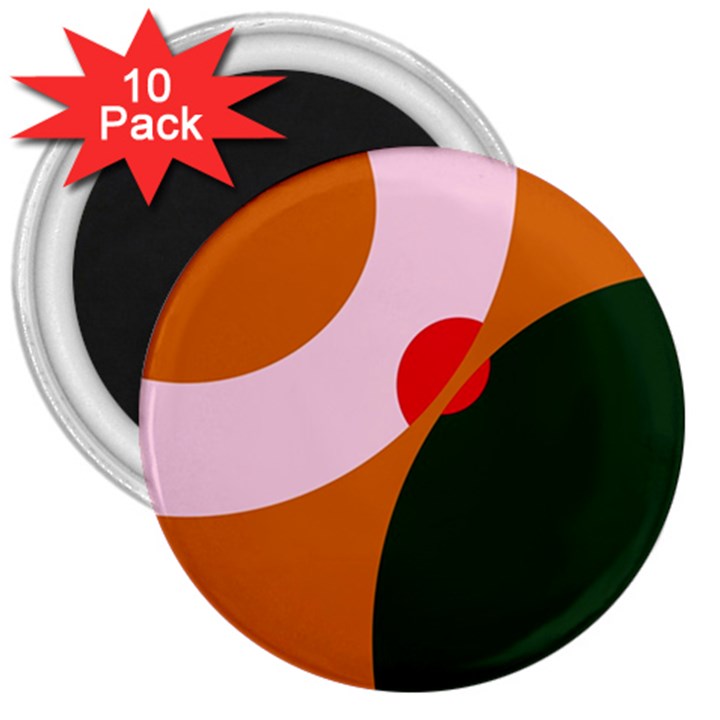 Decorative abstraction  3  Magnets (10 pack) 