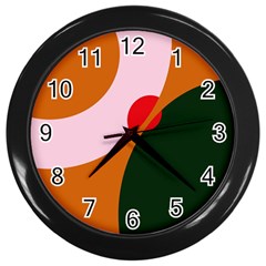 Decorative Abstraction  Wall Clocks (black)