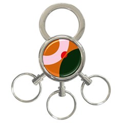 Decorative Abstraction  3-ring Key Chains