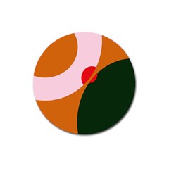 Decorative Abstraction  Magnet 3  (round)