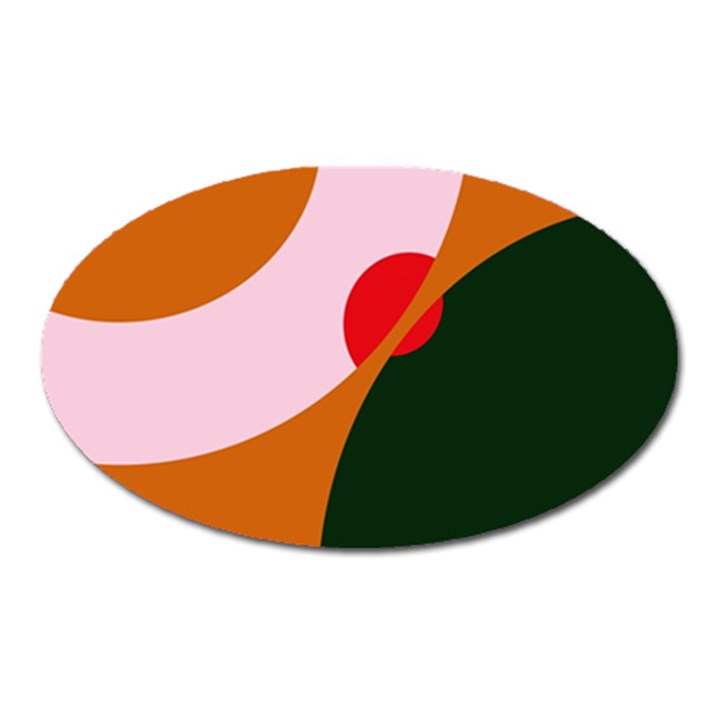 Decorative abstraction  Oval Magnet