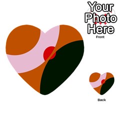 Decorative Abstraction  Multi-purpose Cards (heart) 