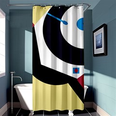 Digital Abstraction Shower Curtain 36  X 72  (stall) 