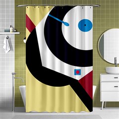 Digital Abstraction Shower Curtain 48  X 72  (small)  by Valentinaart