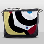 Digital abstraction Messenger Bags Front