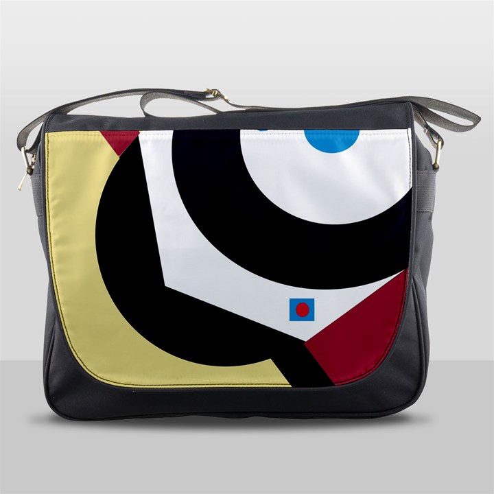 Digital abstraction Messenger Bags