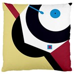 Digital abstraction Large Flano Cushion Case (One Side) Front