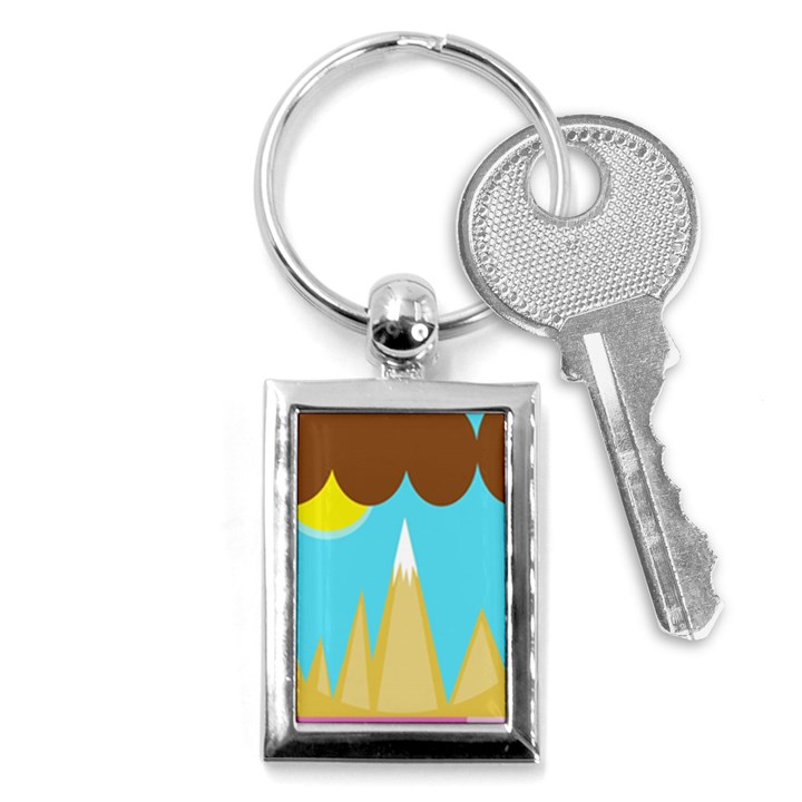 Abstract landscape  Key Chains (Rectangle) 