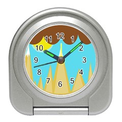 Abstract Landscape  Travel Alarm Clocks