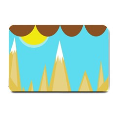 Abstract Landscape  Small Doormat  by Valentinaart