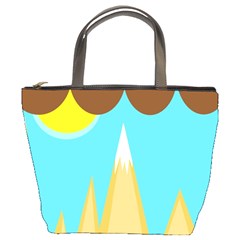 Abstract Landscape  Bucket Bags by Valentinaart