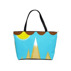 Abstract Landscape  Shoulder Handbags