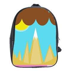 Abstract Landscape  School Bags(large)  by Valentinaart