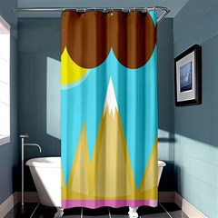 Abstract Landscape  Shower Curtain 36  X 72  (stall) 