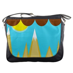 Abstract Landscape  Messenger Bags by Valentinaart