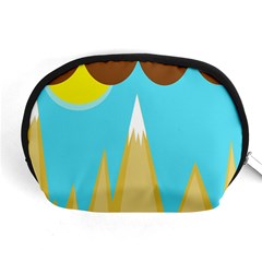 Abstract Landscape  Accessory Pouches (medium)  by Valentinaart