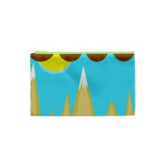 Abstract Landscape  Cosmetic Bag (xs) by Valentinaart