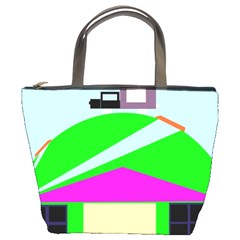 Abstract Landscape  Bucket Bags by Valentinaart