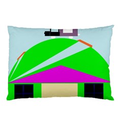 Abstract Landscape  Pillow Case (two Sides) by Valentinaart