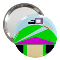 Abstract Landscape  3  Handbag Mirrors by Valentinaart