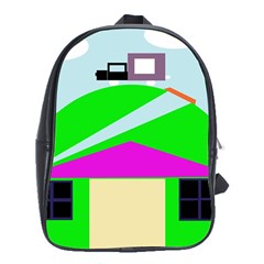 Abstract Landscape  School Bags (xl) 