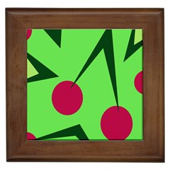 Cherries  Framed Tiles