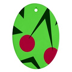 Cherries  Ornament (oval) 