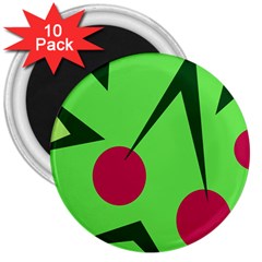 Cherries  3  Magnets (10 Pack) 