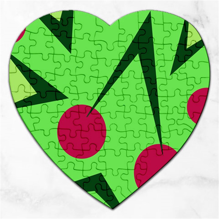 Cherries  Jigsaw Puzzle (Heart)