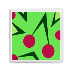 Cherries  Memory Card Reader (square)  by Valentinaart